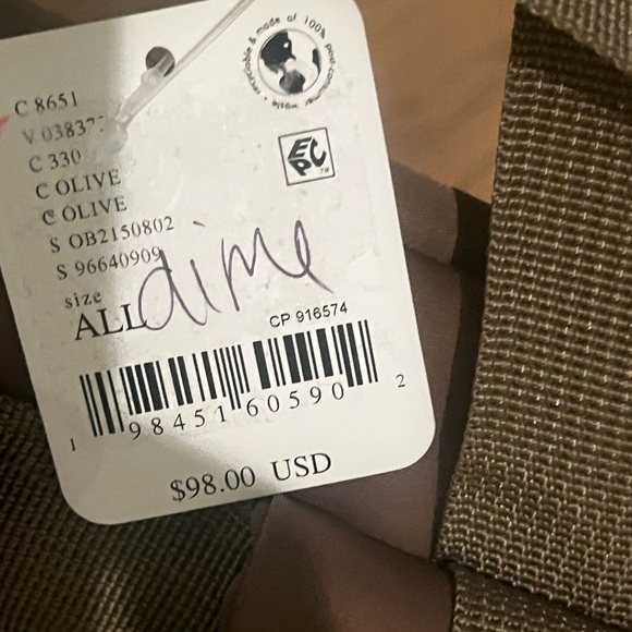 Free People Movement Olive Green Backpack NWT